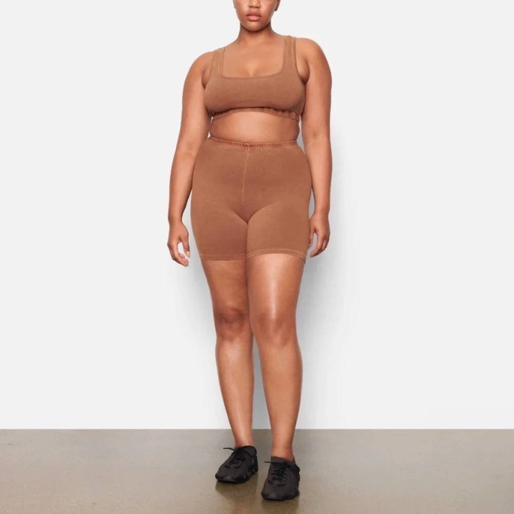 SKIMS, Outdoor Collection, Bike Shorts, Camel, Small - Picture 8 of 10
